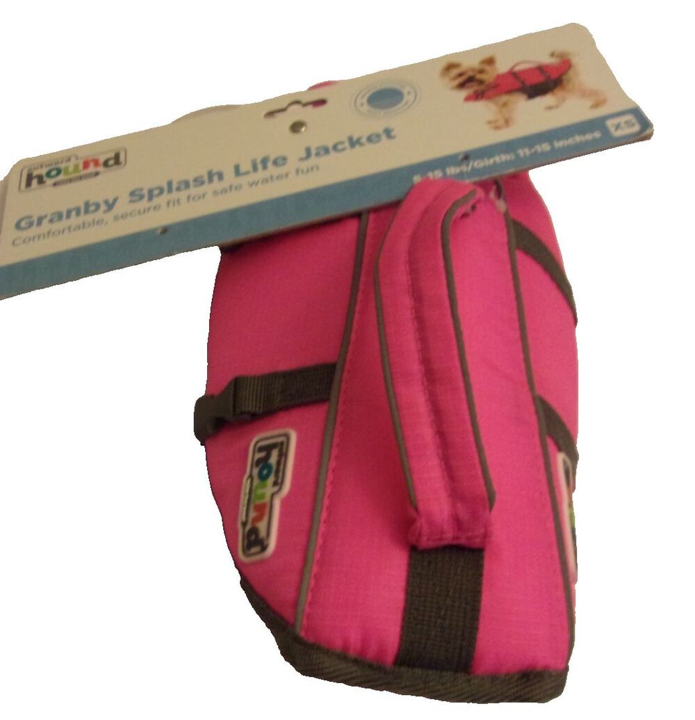 Outward Hound Granby Splash Life Jacket Dog XS 11-15 Lbs. Pink New